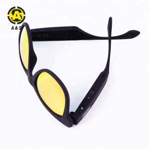 Sunglasses 2018 polarized oem bluetooth smart bone conduction sun glasses