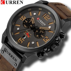Top Brand Luxury CURREN 8314 Fashion Leather Quartz Men Watches Casual Date Chronograph Male Wrist Watches Clock Montre Homme