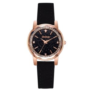 Top Brand Popular Gogoey Women's Watches Starry Sky Luxury Watches Ladies Rose Gold Dress Bracelet Rhinestone Clock Montre Femme