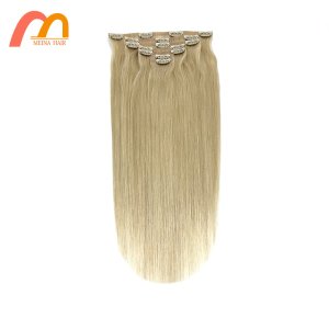 Top Quality Seamless Clip In Human Hair  Virgin Cuticle Aligned Hair Brazilian Hair