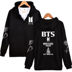 Top sale printed fashion BTS hoodie wholesale stock no moq printed bts hoodie customized hoodie supplier from China