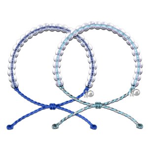 Transparent Glass Beads Adjustable Cord  Beads  Wristband Women 4 Oceans Bracelet