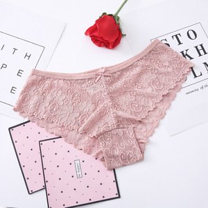 Transparent Hollow Sexy Seamless Women Underwear Panty Ladies Lace Panties For Female Brief