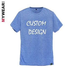Tri blend shirts 50% polyester 25% cotton 25% rayon t shirt custom print design for men