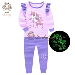 v-wholesale girl funny clothes sets children clothing striped family long sleeve nightwear sleepwear kids fancy unicorn pajamas