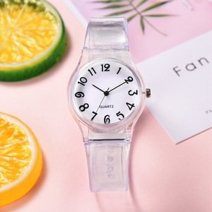 Watch Women Quartz Transparent Cartoon Lovely Girls Women Dress Wrist Watches Sport Casual Ladies Pink Watch 2019 New Styles