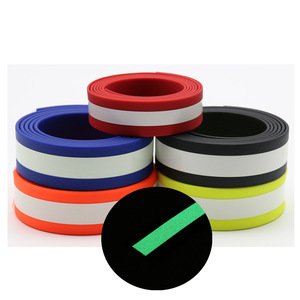 Waterproof Flexible PVC Coated Nylon Collar Webbing Supplies,Glowing In The Dark Webbing Straps