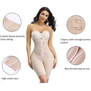 Wholesale Comfortable Fabric Women Body Shaper High Waist Butt Lifter Tummy Slimming Fajate Body Suit Body Shaper