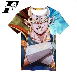 Wholesale Dragon Ball z 3D Printing  Short Sleeve T Shirt  Cartoon Character Dragon Ball T shirt
