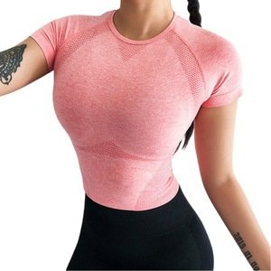 Wholesale Gym Wear Womens Workout Tops Sports T Shirts
