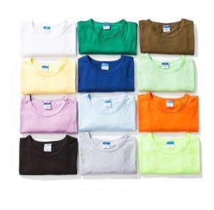 Wholesale men's basic short sleeve T shirts with custom logo