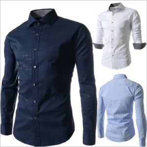 Wholesale men's shirts 5 colors slim cotton shirts for men
