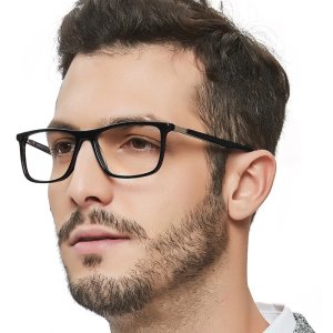 wholesale new hinge custom ant blue computer designer fashion clear men acetate spectacle frames optical glasses