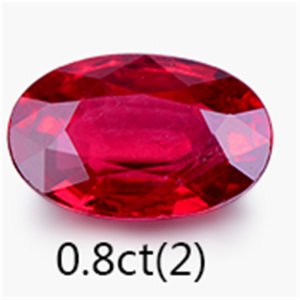 wholesale oval 0.8ct red natural rough gem stones ruby loose stone fine jewelry