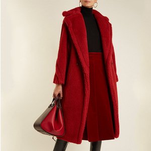 Wholesale  Portable  Teddy Jackets Fur Coat Faux Fur jacket long wool coat Women
