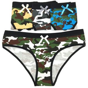 Wholesale Women Camouflage Print Cotton Panties Ladies Underwear Ladies Briefs