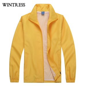 Wintress Nylon fabric for windbreaker custom hooded windbreaker jackets plain hooded t-shirt