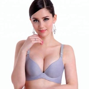 Women ladies underwear sexy bra And Fashion Anti-Static Adjusted-straps Seamless Gather hot sale Push Up Bra