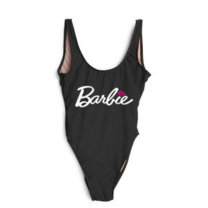 Women One Piece Swimsuit with Letters printing Summer Swimwear Hot Fashion Barbi Letter Bikini Set for girl