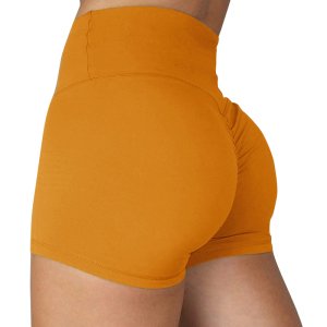 Women Scrunched Tummy Control Butt Lift Slimming Yoga Shorts for Sale