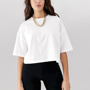 Yanlu Apparel Custom High Quality Solid Color Blank Cotton T-shirt Breathable Anti-pilling White Woman Crop Tshirt