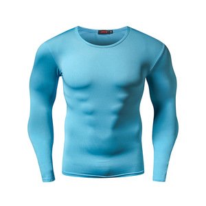 ZRCE anti-color solid color long-sleeved T-shirt customizable logo compression shirt quick dry t shirts wholesale