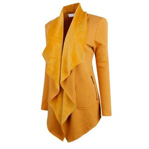 Blazer Women Suit Long Sleeved Lapel Casual Slim Yards Ladies Blazers Work Wear Jacket Y10542
