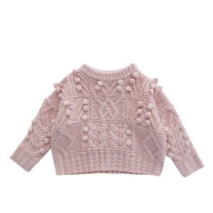 Boutique excellent knitting cotton sweater designs baby girl clothes