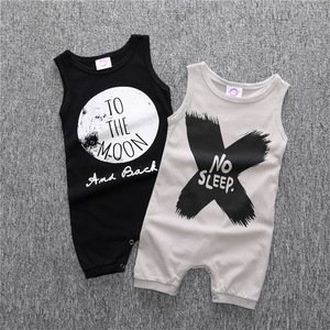 Cute Baby Boy Clothes Romper NO SLEEP TO THE MOON One Piece Clothes
