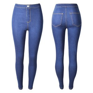 Fashion hot tight sexy stretch high rise pencil pants women's jeans