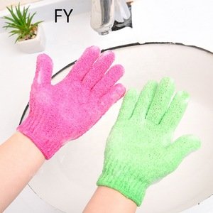 FY Bath Glove Exfoliating Wash Skin Spa Massage Body Scrubber Cleaner Shower Gloves Foam Bath Body Massage Glove Bathroom Tool