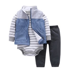 Girl Baby Rompers Coat Pants Clothes Wholesale High Quality Organic Baby Clothes Newborn