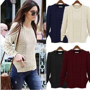 Knitwear Women Casual Long Sleeve Jumper Cardigan Coat Jacket Sweater Pullover