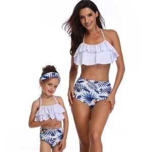 Little girl swimwear bathing suit 2019 swim suites tankini beach wear ladies swimsuit parent-child bikini