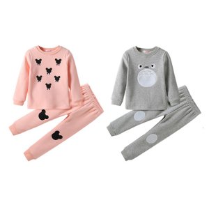 Lovely casual cartoon sleepwear girl children clothes girl's suit