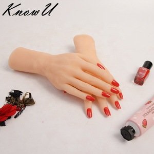 Newest Lifelike For Nail Art Model Female Silicone Practice Hand Mannequin