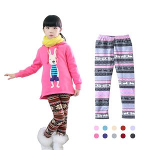 Plus Size Velvet Girl Kids Winter Pants Thickening Girls Leggings for 2-10Years Warm Girls' Trousers Children's Clothing