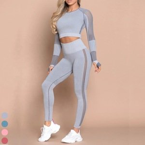 Seamless Women's Suits Yoga Sports Wear Activewear Sexy Sport Fitness Clothing Sets Gym Clothes