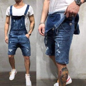 Wholesale AMAZON wish hot sale jeans men overall  slim fit cheap denim jeans overalls for menworking cotton jumpsuit overalls fo