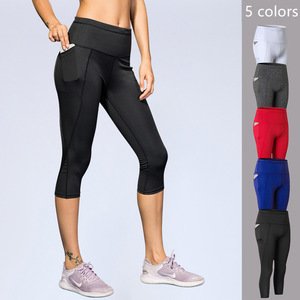 Women'S 5/7/10 Points High Waist Side Pocket Blank Jogging Suits Wholesale Training Jogging Wear