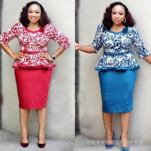 YSMARKET 4 Color L-3XL African Clothes Women Elegant Printed Tops Pencil skirts Set 2 Piece Ladies Office Casual Work Wear