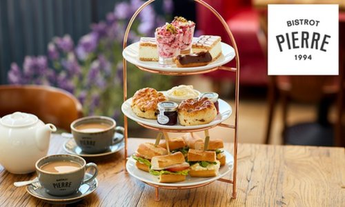 Afternoon Tea or Sparkling Afternoon Tea for Two at Bistrot Pierre, 19 Locations