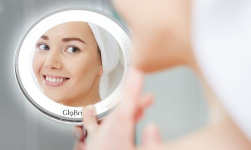 One or Two Magnifying LED Makeup Mirrors