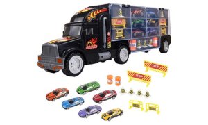 Soka Transport Truck Car Carrier with Cars and Accessories
