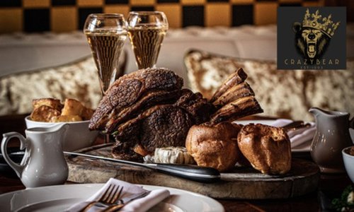 Sunday Lunch with Premium Champagne at The Crazy Bear (Up to 40% Off)