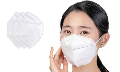 Up to 20 White Masks with Embedded or Exposed Nose Clip