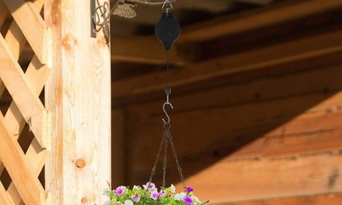 Up to Four Hanging Basket Pulleys with Hook