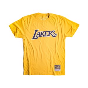 Koszulka Mitchell & Ness Worn Logo/Wordmark Tee Los Angeles Lakers (MN-NBA-INTL869-LALAK 1)