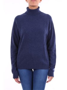 Absolut Cashmere sweater with high neck blue color