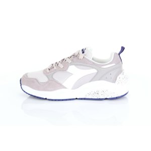 diadora whizz run speckled sneakers with full grain leather upper